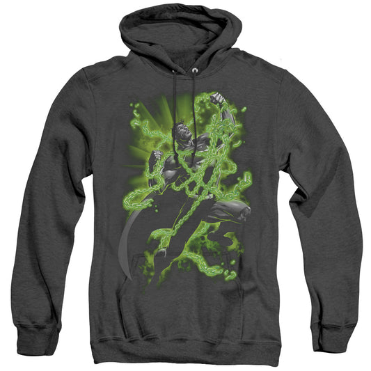 Superman Kryptonite Chains - Adult Heather Hoodie - Black