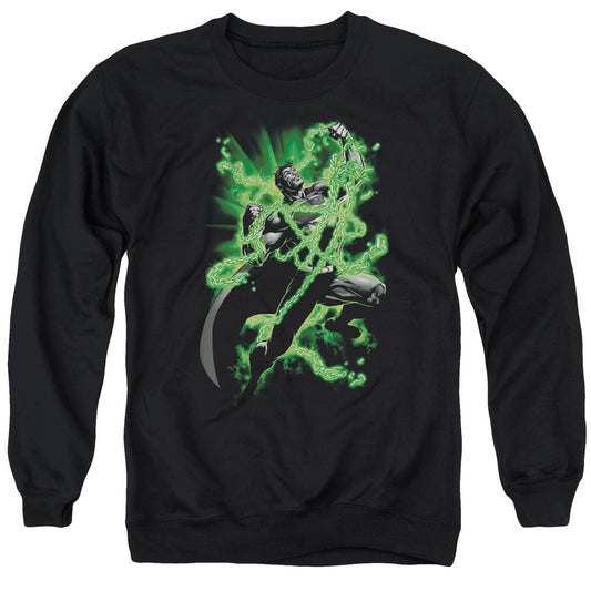 Superman - Kryptonite Chains - Adult Crewneck Sweatshirt - Black