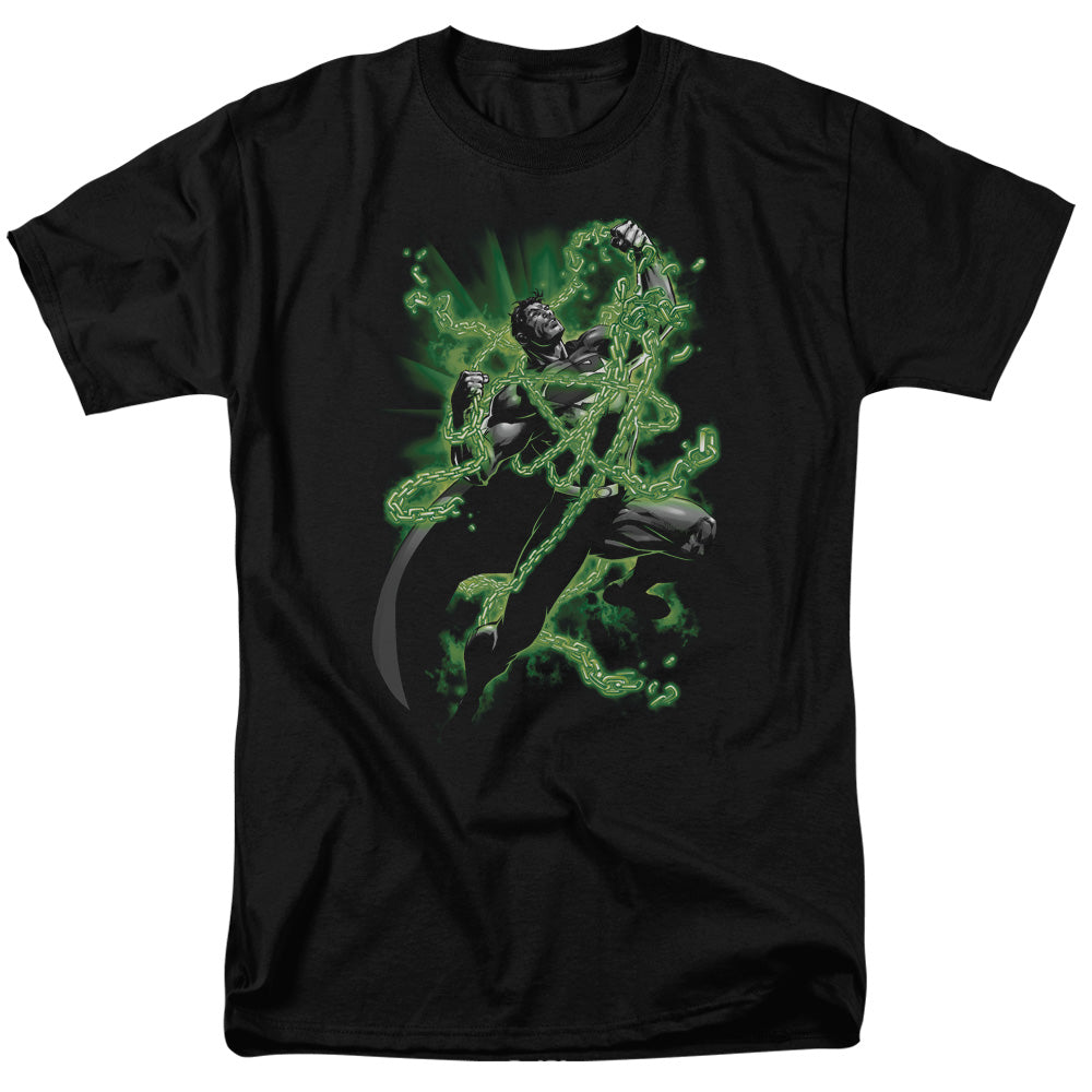 Superman - Kryptonite Chains - Short Sleeve Adult 18/1 - Black T-shirt