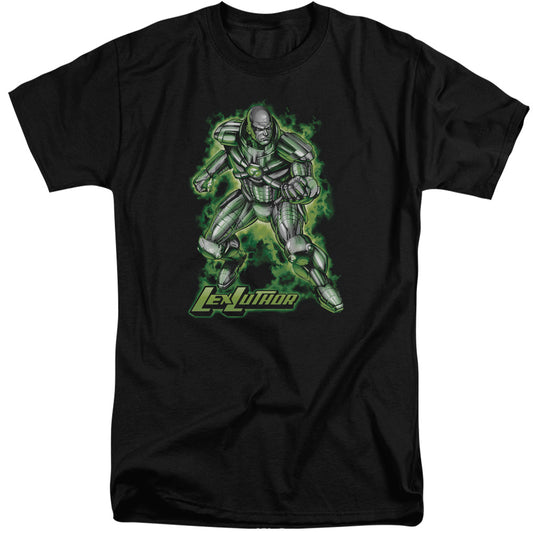 Superman - Kryptonite Powered - Short Sleeve Adult Tall - Black T-shirt