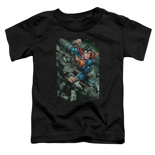 Superman - Indestructible - Short Sleeve Toddler Tee - Black T-shirt