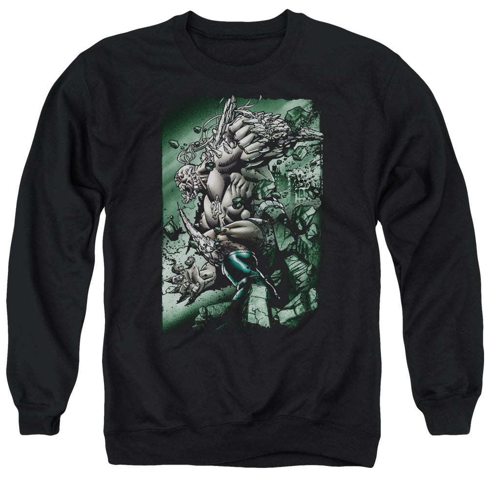 Superman - Doomsday Destruction - Adult Crewneck Sweatshirt - Black