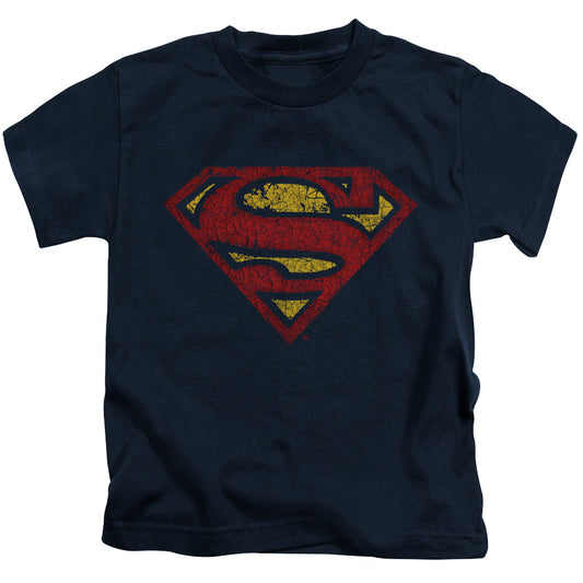 SUPERMAN CRACKLE S - S/S JUVENILE 18/1 - NAVY - T-Shirt