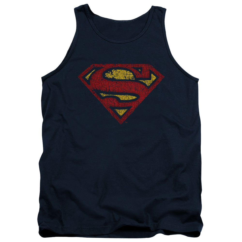 Superman - Crackle S - Adult Tank - Navy