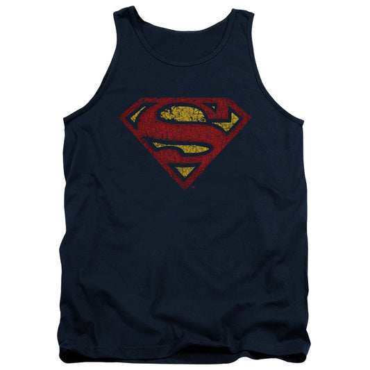 Superman - Crackle S - Adult Tank - Navy