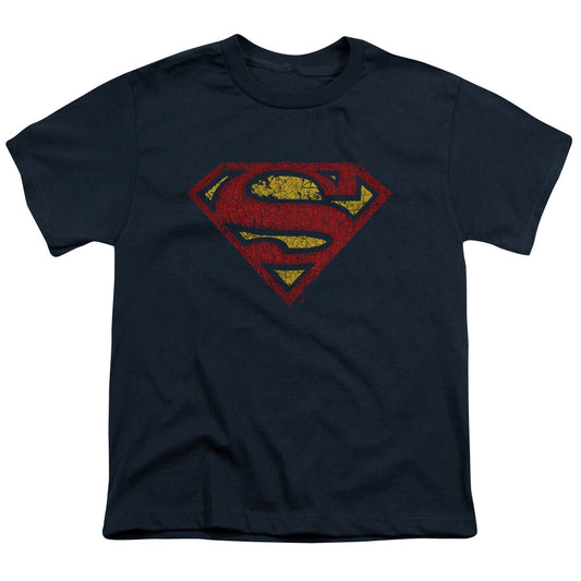 Superman - Crackle S - Short Sleeve Youth 18/1 - Navy T-shirt
