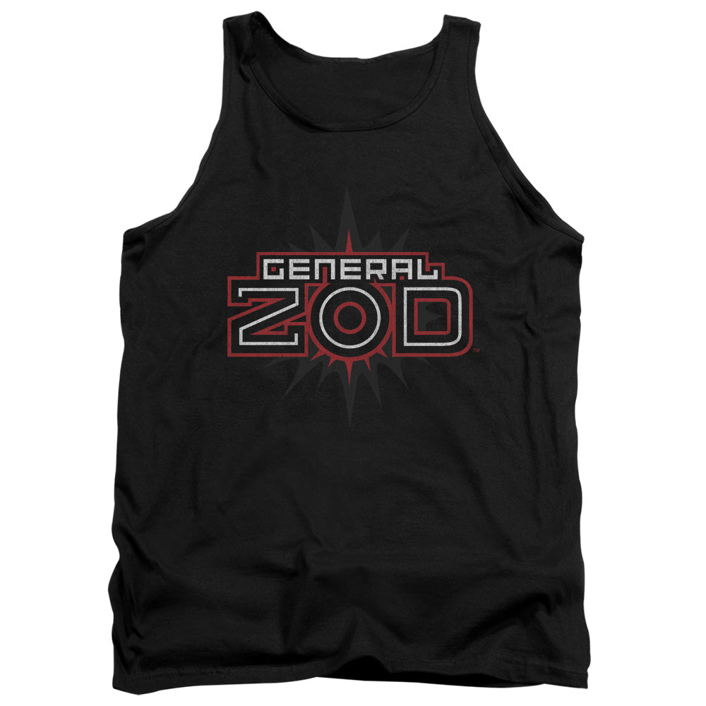 Superman Zod Logo - Adult Tank - Black