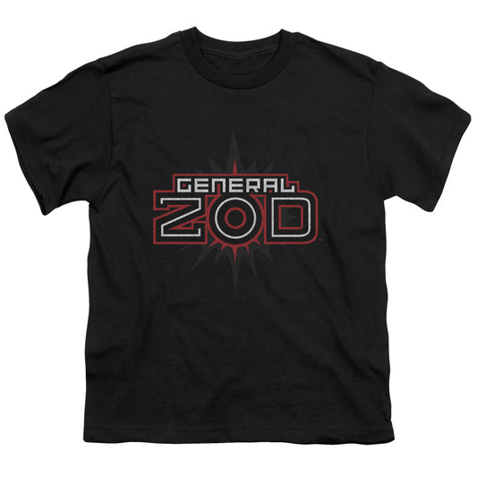 Superman - Zod Logo - Short Sleeve Youth 18/1 - Black T-shirt