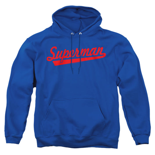 Superman - S Tail - Adult Pull-over Hoodie - Royal Blue