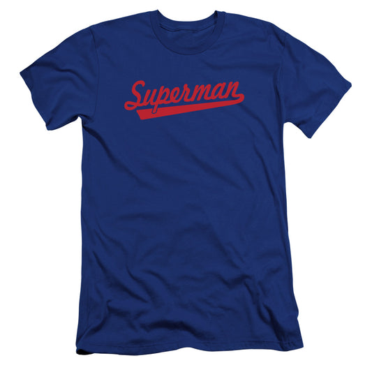 Superman - S Tail-premuim Canvas Adult Slim Fit 30/1 - Royal Blue