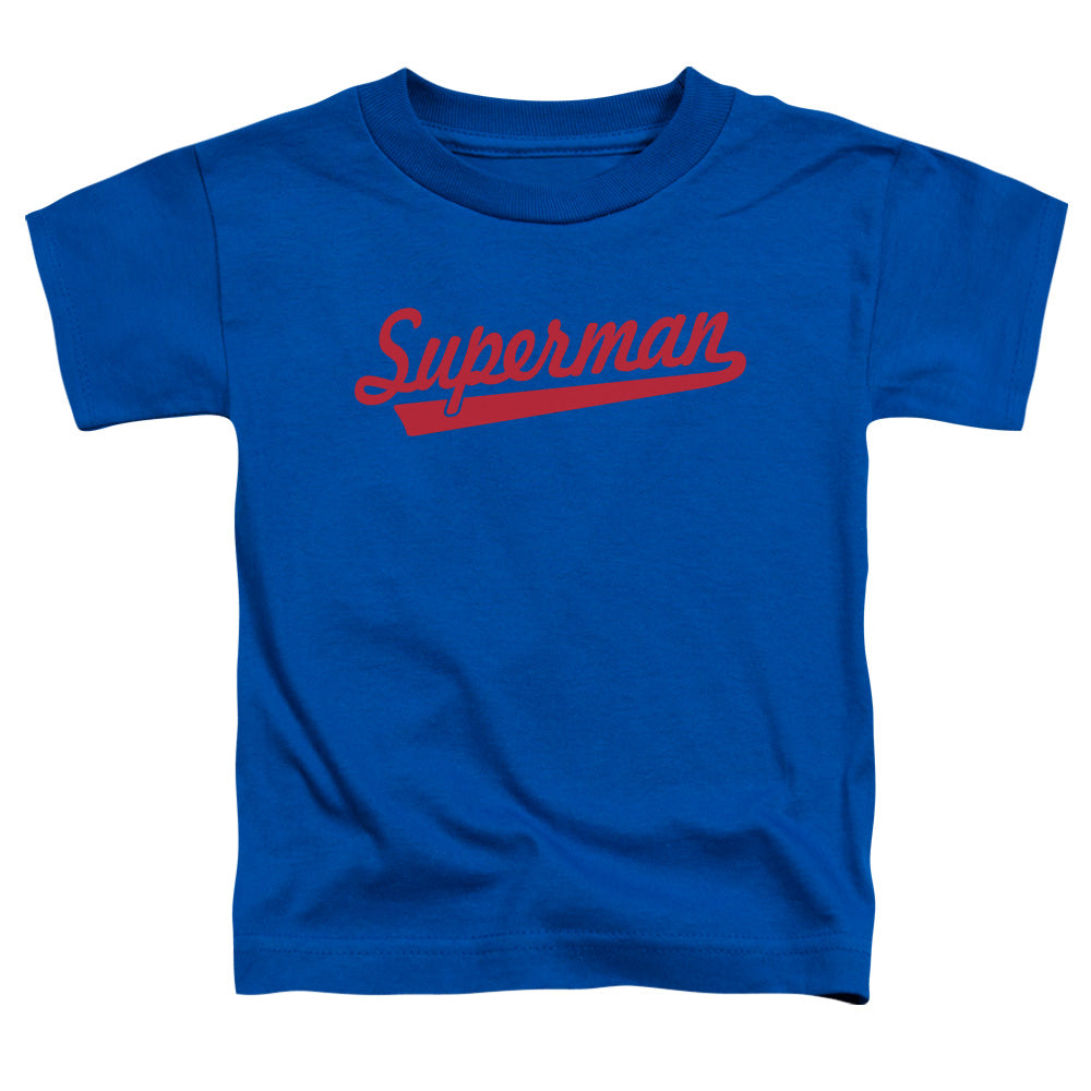Superman - S Tail - Short Sleeve Toddler Tee - Royal Blue T-shirt