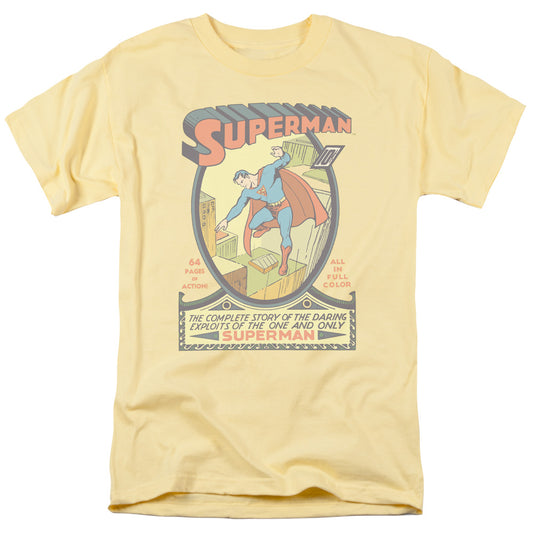 Superman - #1 - Short Sleeve Adult 18/1 - Banana T-shirt