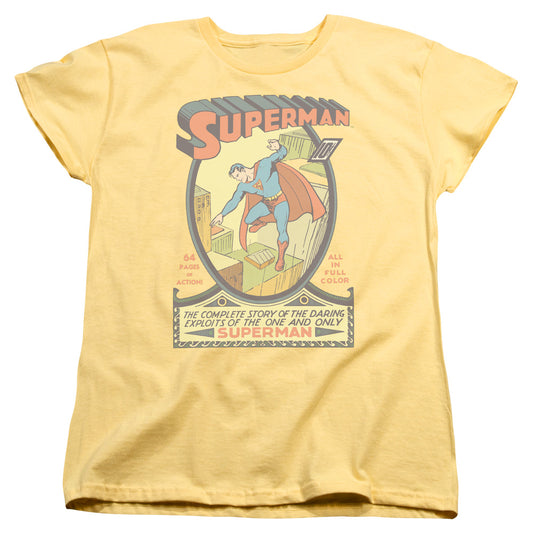 Superman - #1 - Short Sleeve Womens Tee - Banana T-shirt