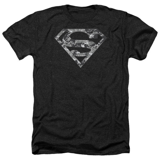 Superman - Urban Camo Shield - Adult Heather-black