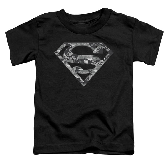 Superman - Urban Camo Shield - Short Sleeve Toddler Tee - Black T-shirt