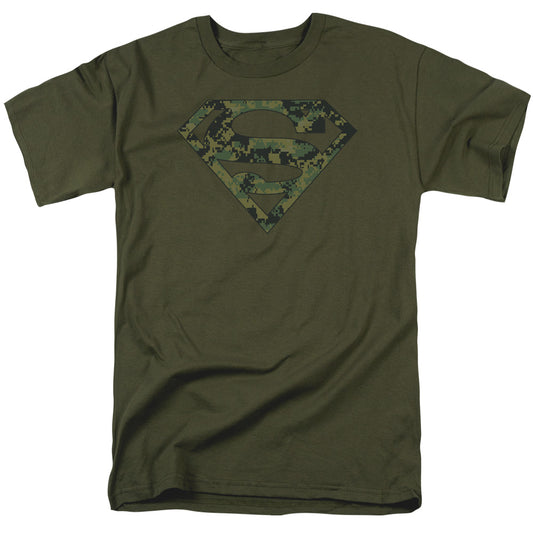 SUPERMAN MARINE CAMO SHIELD-S/S ADULT T-Shirt