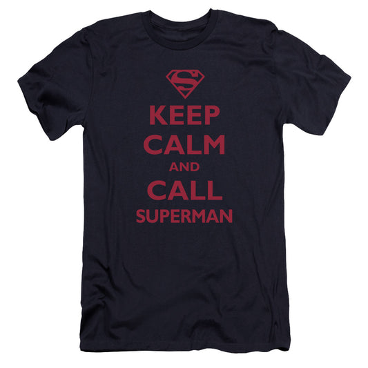 Superman - Call Superman-premuim Canvas Adult Slim Fit 30/1 - Navy