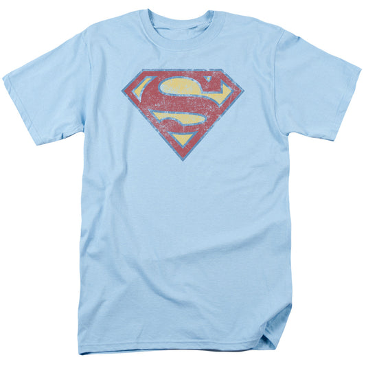 Superman - Super S - Short Sleeve Adult 18/1 - Light Blue T-shirt