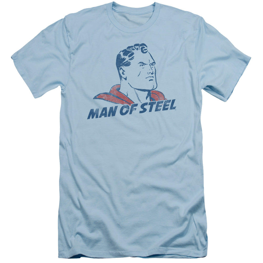 Superman - The Man - Short Sleeve Adult 30/1 - Light Blue T-shirt