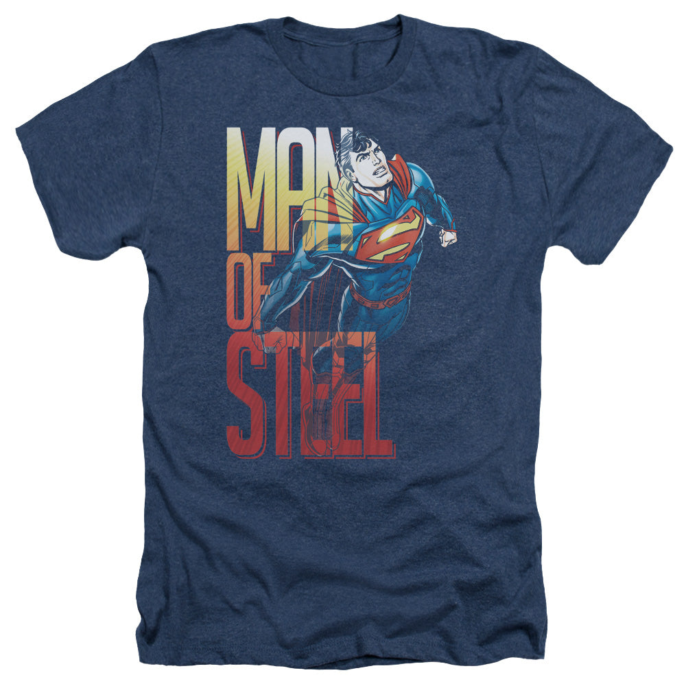 Superman - Steel Flight - Adult Heather - Navy