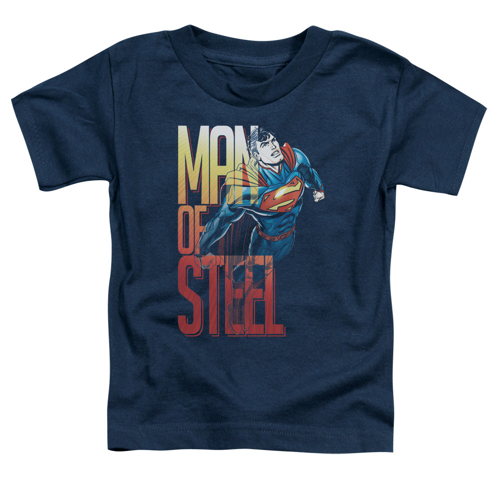 Superman - Steel Flight - Short Sleeve Toddler Tee - Navy T-shirt