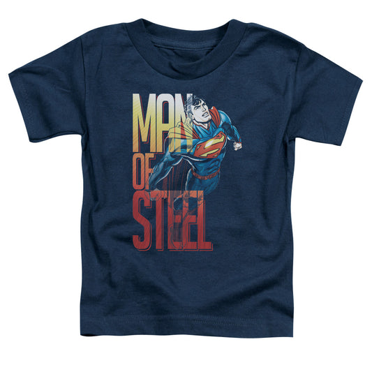 Superman - Steel Flight - Short Sleeve Toddler Tee - Navy T-shirt