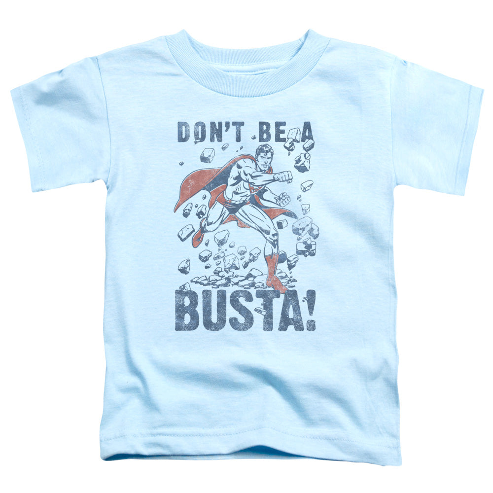Superman - Busta - Short Sleeve Toddler Tee - Light Blue T-shirt