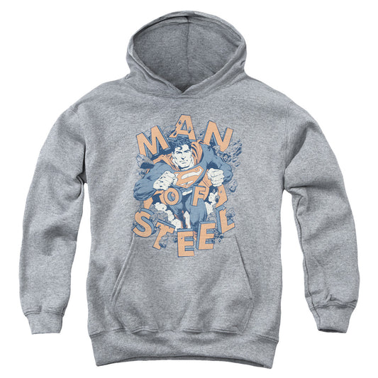 Superman - Coming Through - Youth Pull-over Hoodie - Heather