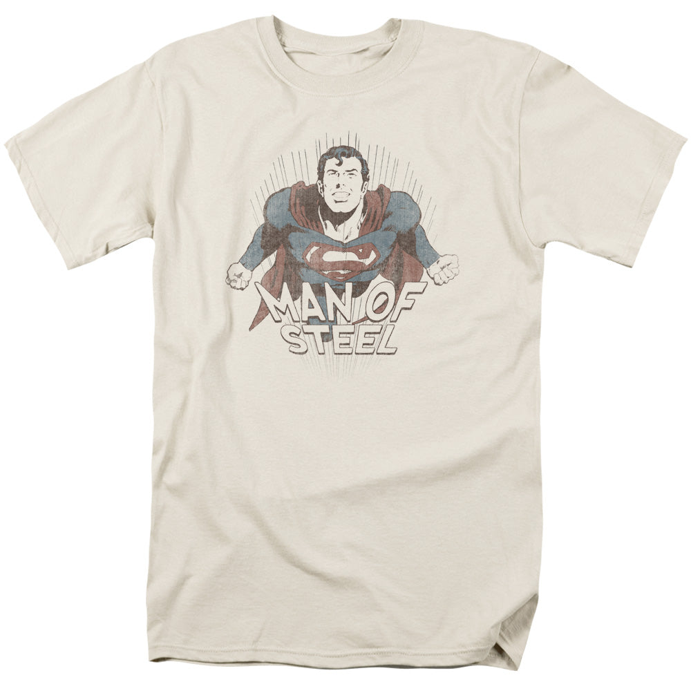Superman - Fly Away - Short Sleeve Adult 18/1 - Cream T-shirt