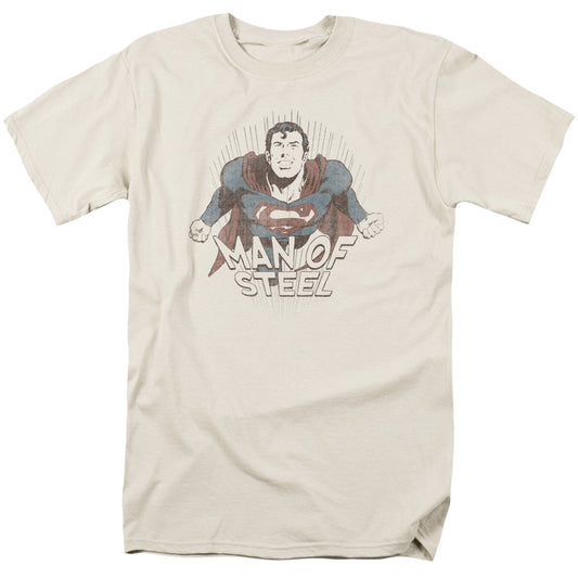 Superman - Fly Away - Short Sleeve Adult 18/1 - Cream T-shirt