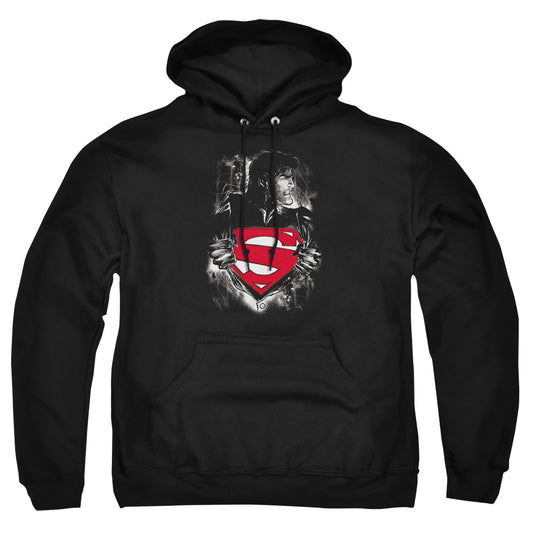 Superman - Darkest Hour - Adult Pull-over Hoodie - Black