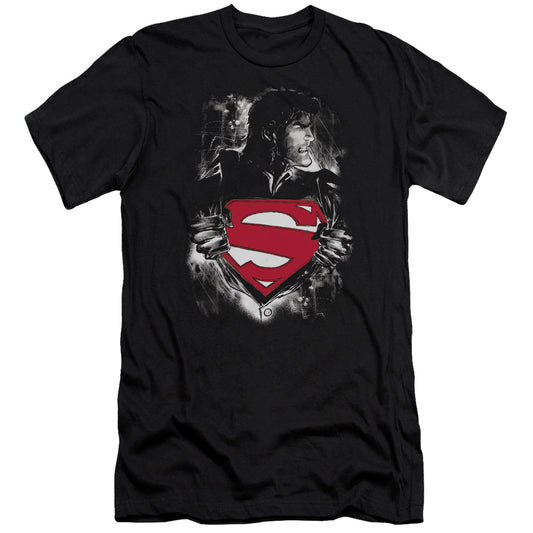 Superman - Darkest Hour-premuim Canvas Adult Slim Fit 30/1 - Black
