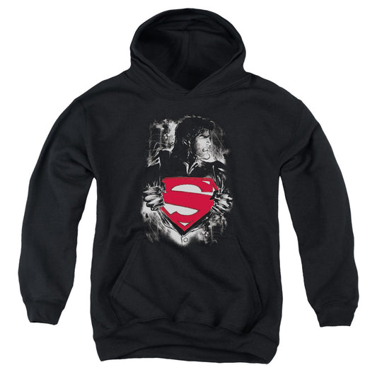 Superman - Darkest Hour - Youth Pull-over Hoodie - Black