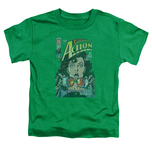 SUPERMAN SECRET REVEALVED - S/S TODDLER TEE - KELLY GREEN - T-Shirt