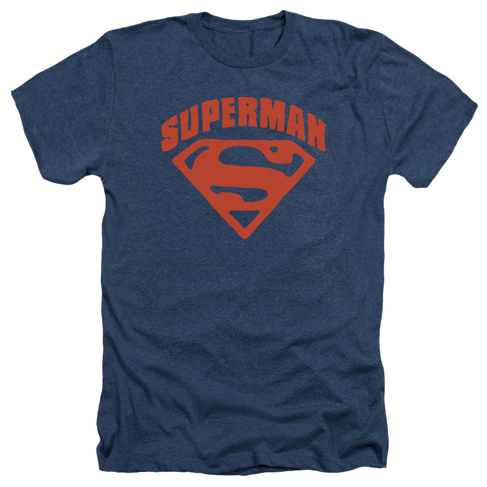 Superman - Super Shield - Adult Heather - Navy