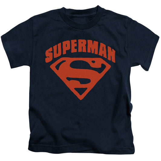 SUPERMAN SUPER SHIELD - S/S JUVENILE 18/1 - NAVY - T-Shirt