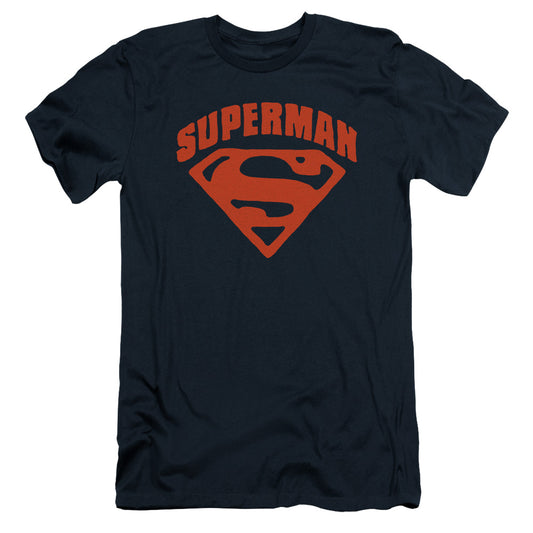 Superman - Super Shield - Short Sleeve Adult 30/1 - Navy T-shirt
