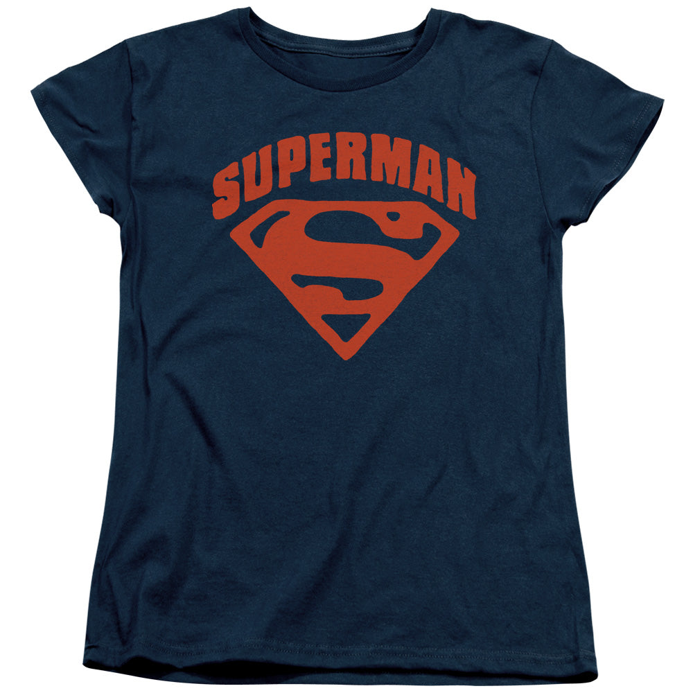 Superman - Super Shield - Short Sleeve Womens Tee - Navy T-shirt