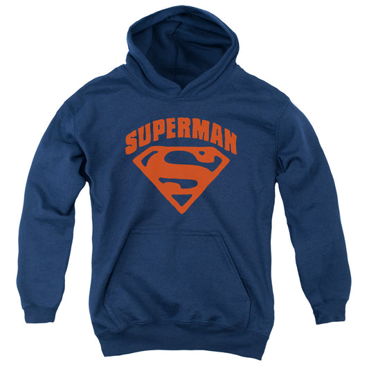 Superman - Super Shield - Youth Pull-over Hoodie - Navy