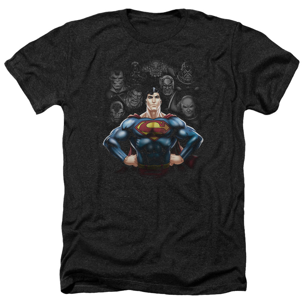 Superman - Villains - Adult Heather-black