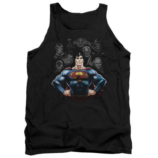 Superman - Villains - Adult Tank - Black