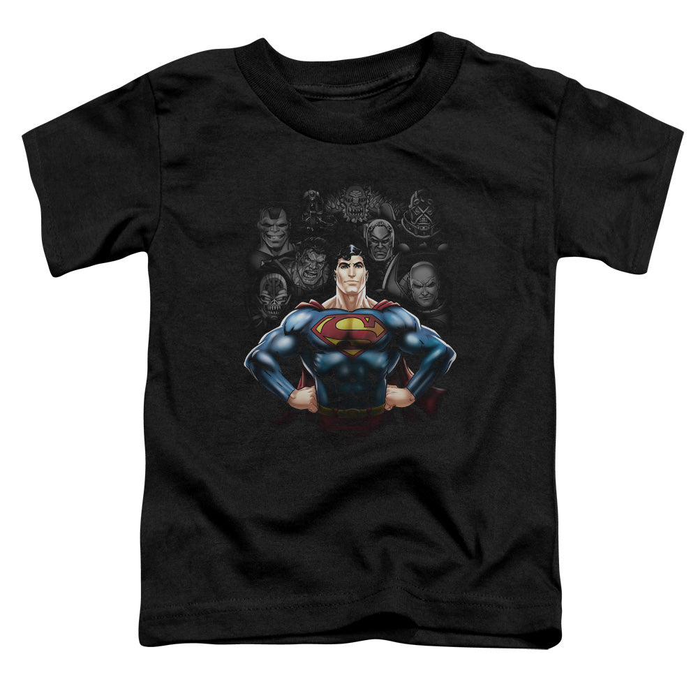 Superman - Villains - Short Sleeve Toddler Tee - Black T-shirt