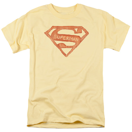 Superman - Roughen Shield - Short Sleeve Adult 18/1 - Banana T-shirt
