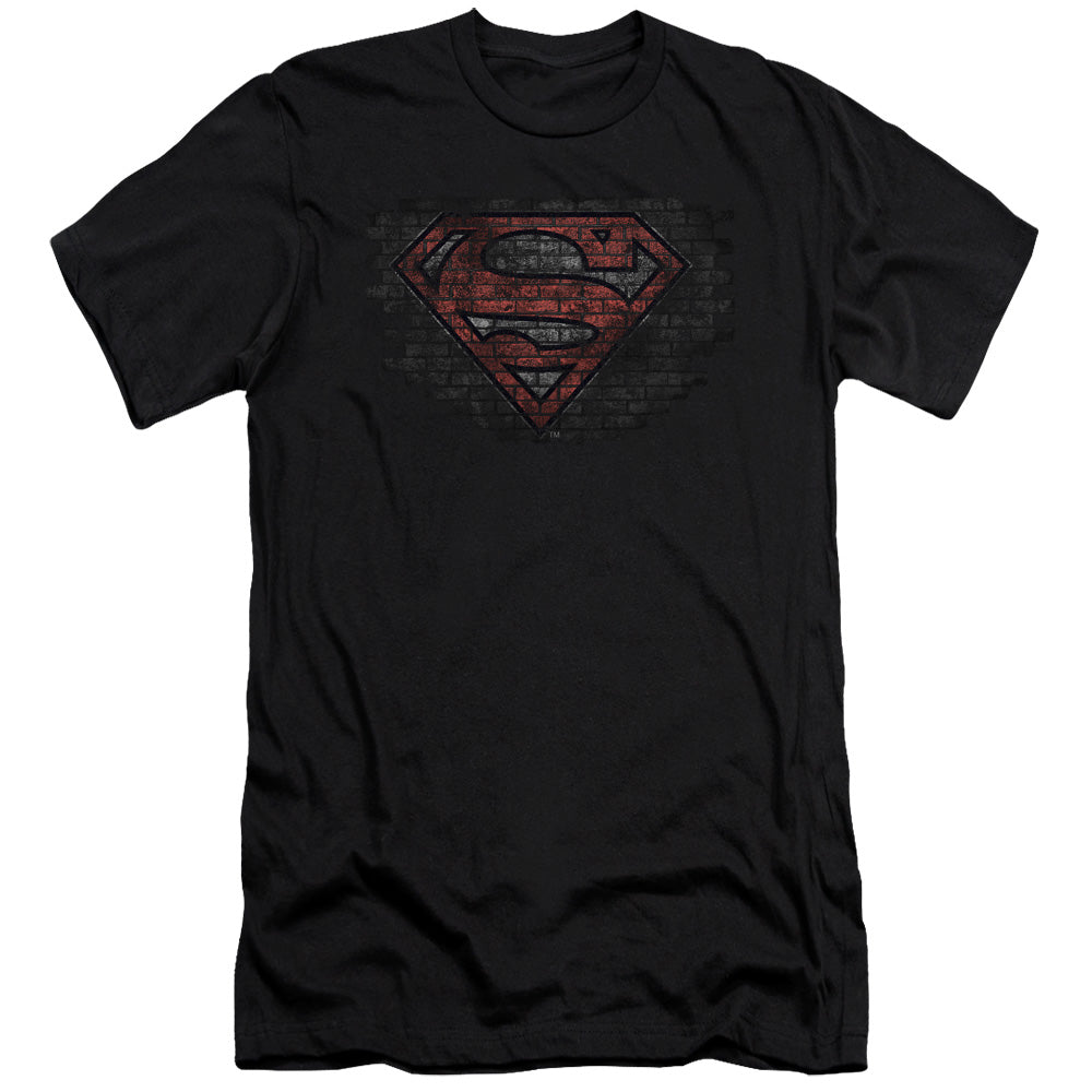 Superman - Brick S - Short Sleeve Adult 30/1 - Black T-shirt
