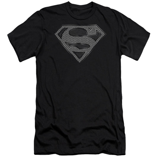 SUPERMAN CHAINMAIL - S/S ADULT 30/1 - BLACK T-Shirt