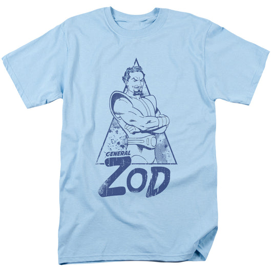 Superman - Vintage Zod - Short Sleeve Adult 18/1 - Light Blue T-shirt