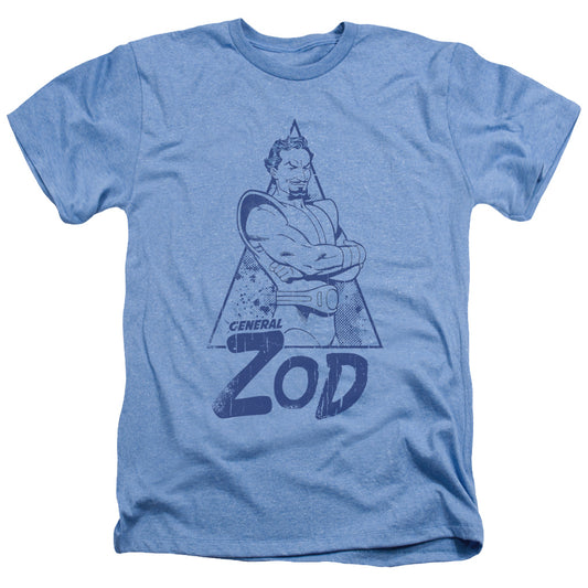 Superman Vintage Zod - Adult Heather - Light Blue