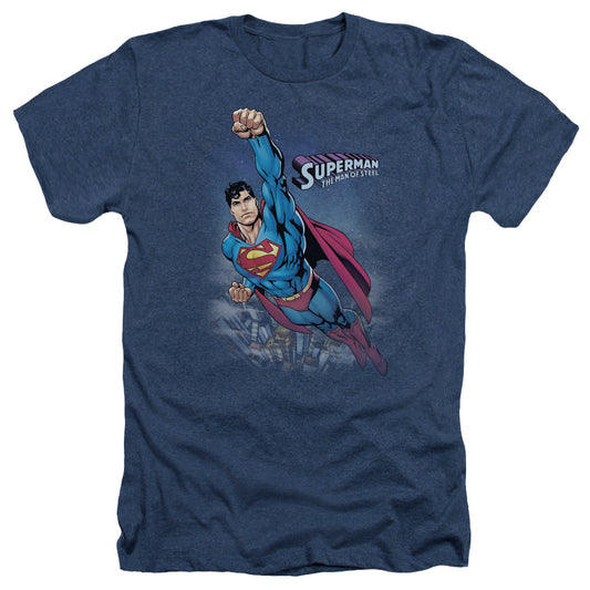 Superman - Twilight Flight - Adult Heather - Navy
