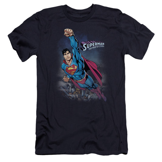 Superman - Twilight Flight-premuim Canvas Adult Slim Fit 30/1 - Navy