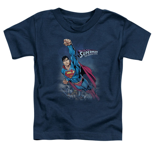 Superman - Twilight Flight - Short Sleeve Toddler Tee - Navy T-shirt